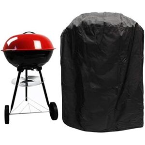 Housse De Protection Pour Barbecue Housse De Protection Pour Four Étanche Et Anti-Poussière, Applicable Aux Accessoires De Jardin En Plein Air Pour Barbecue Électrique À Charbon De Bois Rond, Avec Sac De Rangement Noir 58 * 77cm - Publicité