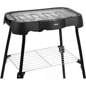 GBE42 Grill BBQ électrique a poser ou sur pieds-41,5x24cm-Température réglable-2000W -Plateau amovible-Pieds anti-dérapants