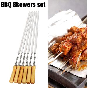 HOME LOVER Bâton de Barbecue 55cm 21.65 ", outils de Barbecue, fournitures de Barbecue, brochettes, outils de cuisine, 6 pièces à Long manche, Shish Kebab - Publicité