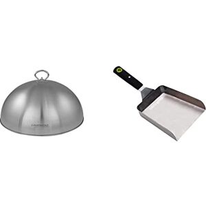 CAMPINGAZ Premium Cloche pour Gril et Plancha 32 cm, Cloche en Inox & Spatule Aimantée Bords Relevés Manche Soft Touch Plancha/Barbecue Cook'in garden - Publicité