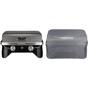 CAMPINGAZ Attitude 2100 LX Barbecue gaz de table, transportable, 2 brûleurs acier, puissance 5kW, barbecue gaz de camping, thermomètre & Funda BBQ Premium Portátil Attitude 2100 - Publicité