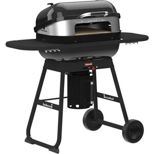 Barbecook barbecue charbon de bois Magnus Premium avec four à pizza, grill barbecue, avec table, 85x64x110cm - Publicité