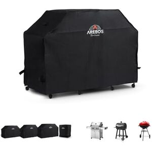 AREBOS Housse de Barbecue   Housse de Gril   Housse de Gril à gaz imperméable à la Pluie   Housse de Protection pour Barbecue   Capot de Protection Anti-poussière  152 x 71 x 112 cm - Publicité