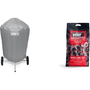 Weber Accessoire Barbecue 7176 Housse Barbecue Charbon 57 CM & Briquettes de Charbon Sac 8 kg Charbon de Bois pour Barbecues  Combustible BBQ - Publicité