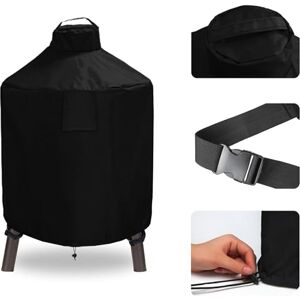 WOMACO Housse de protection pour grand œuf vert en céramique imperméable très résistante pour barbecue extérieur petite, moyenne et XL Fumoir Vert œuf ventilé (grand, noir) - Publicité