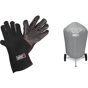 Weber Gants de Protection, Noir & Accessoire Barbecue 7176 Housse Barbecue Charbon 57 CM - Publicité