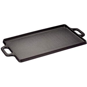 Baumalu 385224 Plancha 38 cm en Fonte Utilisable des Deux Côtés, Noir - Publicité