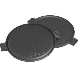 Barbecook plaque de cuisson universelle pour barbecue au charbon en fonte émaillée, ronde, accessoire barbecue, 35cm, Noir - Publicité