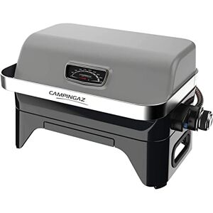 CAMPINGAZ Attitude2go, Barbecue de Table à Faible fumée, BBQ Portable, à Couvercle, thermomètre, et Grille en Fonte, Alimentation : Cartouche de gaz CV 470 Plus, Gris - Publicité