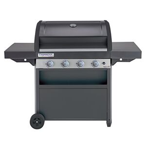 CAMPINGAZ Barbecue à Gaz Class 4 LBD, 4 Brûleurs en Inox, Puissance 12.8kW , Système de Nettoyage Facile InstaClean, Grille et Plancha en Acier Double Émaillage, 2 Tablettes Latérales - Publicité