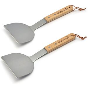 Barbecook Set de 2 spatules à plancha, ustensiles plancha pour barbecue plancha, 31x1x14 cm - Publicité