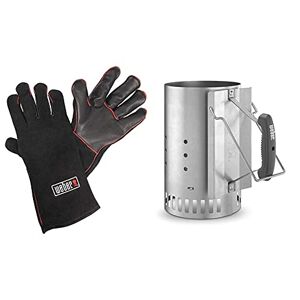 Weber Gants de Protection, Noir & 7416 Cheminée à allumage Rapidfire - Publicité