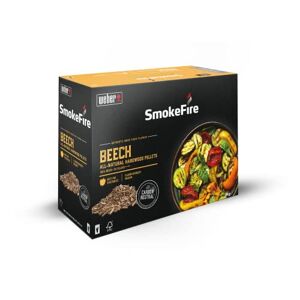 Weber Pellets de Bois Granulés SmokeFire Pellets Goût Bois de Hêtre, Idéal pour Légumes Boîte de 8 kg Combustible BBQ 100% Naturel, Bois Durable pour Barbecue et Cuisson au Bois (18292) - Publicité