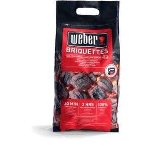 Weber Briquettes de Charbon Sac 4 kg Charbon de Bois pour Barbecues  Combustible BBQ Qualité Premium, Facile à Allumer, Longue Durée 100% Naturel, à Base de Déchets de Bois (17590168) - Publicité