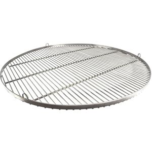 Grillrost.com Das Original Grille de Barbecue Ronde 90cm en Acier Inoxydable Produit Artisanal Made in Germany avec 3 Oeillets de Suspension - Publicité