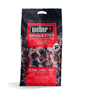 Weber Briquettes de Charbon Sac 8 kg Charbon de Bois pour Barbecues  Combustible BBQ Qualité Premium, Facile à Allumer, Longue Durée 100% Naturel, à Base de Déchets de Bois (17590168) - Publicité