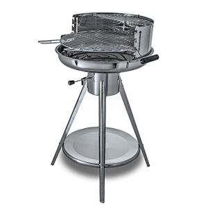 ACTIVA Barbecue au charbon de bois Ibiza I Premium en acier inoxydable avec grille de cuisson chromée de qualité supérieure I Barbecue à charbon robuste pour une expérience de cuisson unique I Grille - Publicité