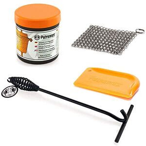 Feuertopf Set Petromax Kit d'accessoires pour marmite (Dutch Oven) avec pâte d'entretien, lève-couvercle, grattoir de nettoyage - Publicité