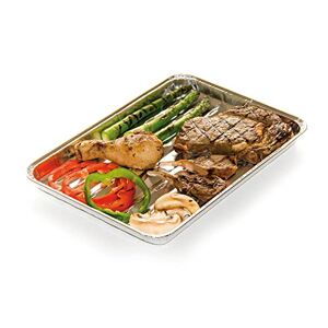 Barbecook Plateau à griller jetable, réutilisable en inox, accessoire barbecue, 34.5x23cm - Publicité