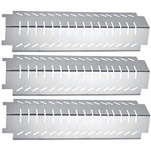 LOKHING 94011 Plaque chauffante pour Campingaz, CCLIFE, Landmann, Acier Inoxydable 38,1 x 10,63 CM Pièce de Rechange pour Gril à gaz à Bouclier Thermique pour Charbroil, Grill-Master, CBHP4 (3-Pack) - Publicité