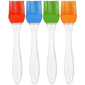 BOBOZHONG Pinceau de Cuisine-Pinceau 4 Pcs Brosses à pâtisserie en Silicone Brosses à badigeonner résistantes à la Chaleur Brosse à Barbecue antiadhésive pour Barbecue Viande Dessert Cuisson - Publicité