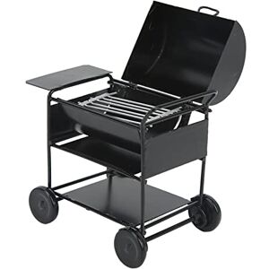 SUNGOOYUE 1/12 Dollhouse Miniature BBQ Grill, High Strength Iron Mini BBQ Grill Oven Model RC Car Decoration BBQ CART Modèle - Publicité