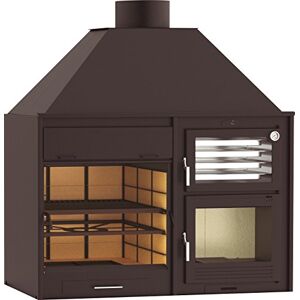CHIMENEAS RUIZ Barbecue 160 avec forn en acier, bois et charbon, interieur et exterieur (Nouveauté) - Publicité