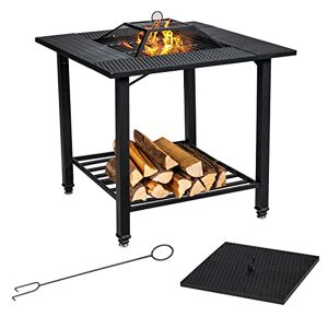 Blumfeldt Brasero Exterieur pour Le Jardin, Brasero Plancha Portable avec  Grille de BBQ, Bol en Acier, Brasero Barbecue avec Foyer pour Le Camping