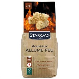 ECO Allume-feu Rouleaux Laine de Bois x 50 STARWAX - Publicité