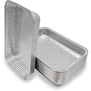 Mamatura XL bacs à égouttures en Aluminium   Bacs récepteur en Aluminium   Bols en Aluminium   Bacs à grillades   Grand, rectangulaire, résistant à la Chaleur, 25 pièces - Publicité