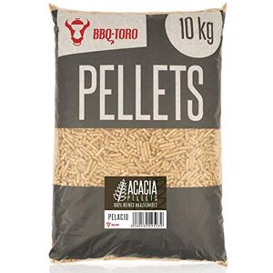 BBQ-TORO Acacia Pellets Composer de 100% Bois d'acacia   10 kg   Pellets d'acacia pour Grill, fumoir, Four à Pizza à pellets et systèmes de Chauffage   Pellets de Grill - Publicité