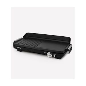 H.Koenig Hkoenig Grx330 - Plancha Double Zones - 50x25cm - 1800w - Revetement Anti-adhésif - Fonction Turbo Zone Grill - Thermostat Ajus