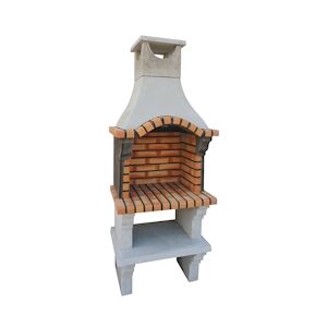 ARTICIMENTOS BARBECUE CROOK I - Barbecue simple en brique et ciment réfractaire - 78x57x204cm