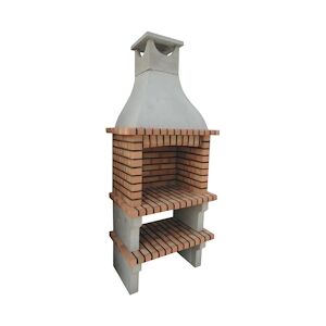 ARTICIMENTOS BARBECUE PETRA I - Barbecue simple en brique et ciment réfractaire - 91x57x240cm