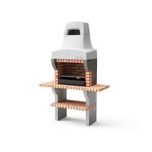 MOVELAR Barbecue avec 2 mini-latérales Bailen plus xl en brique orangée