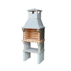 ARTICIMENTOS BARBECUE S-ART - Barbecue simple en brique et ciment réfractaire - 64,5x46x193cm