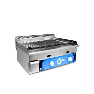 Cleiton® - Barbecue en pierre volcanique à gaz 70 cm /Barbecue professionnel de qualité supérieur pour restaurants et traiteurs