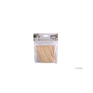 Lot de 72 Piques en Bambou 10cm x200 Maitre Chef