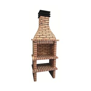 ARTICIMENTOS BARBECUE BRICK - Barbecue simple, en brique et ciment réfractaire - 91x57x245cm