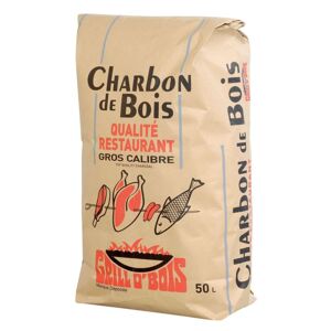 Charbon de bois 50l 'qualité restaurant' grill o'bois - Publicité