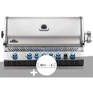 Non communiqué Barbecue gaz encastrable Napoleon Prestige Pro 665 inox avec rôtissoire inox - Publicité