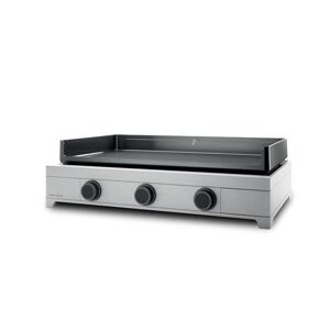 Plancha gaz Forge Adour Modern 75 I 6000 W Noir et Argent noir et inox - Publicité