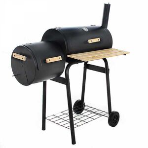 Royal Food Barbecue à charbon CB 400-2 avec grille en acier - fumoir - Surface de cuisson 54x30 cm