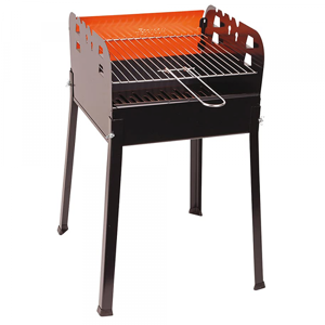 Ferraboli Barbecue à charbon Ferraboli Ciao - Grille en acier chromé de 35x35 cm