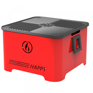 Linea VZ Happy Rouge - Barbecue portatif à pellet
