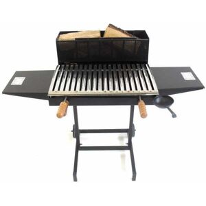 Cruccolini Barbecue à charbon et à bois en tôles résistantes Cruccolini Pisa 60x35