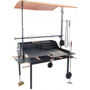 Cruccolini Barbecue à bois Maxi format Cruccolini Tuscany  avec double grille en acier inox