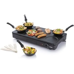 DOMO-ELEKTRO DOMO Gril wok gourmet-set 1000W, noir DO8712W