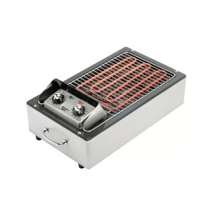 Barbecue électrique à pierres de lave 2800 W – 23 x 31 cm