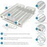 Fumoir viande et poisson - Fumoir a froid pour BBQ anti-rouille /Fumoir saumon et viande en inox - Generateur de fumee pour fumoir - Fumoir viande et poisson a froid 8,35 x 7,95 x 1,77 pouces -Versail